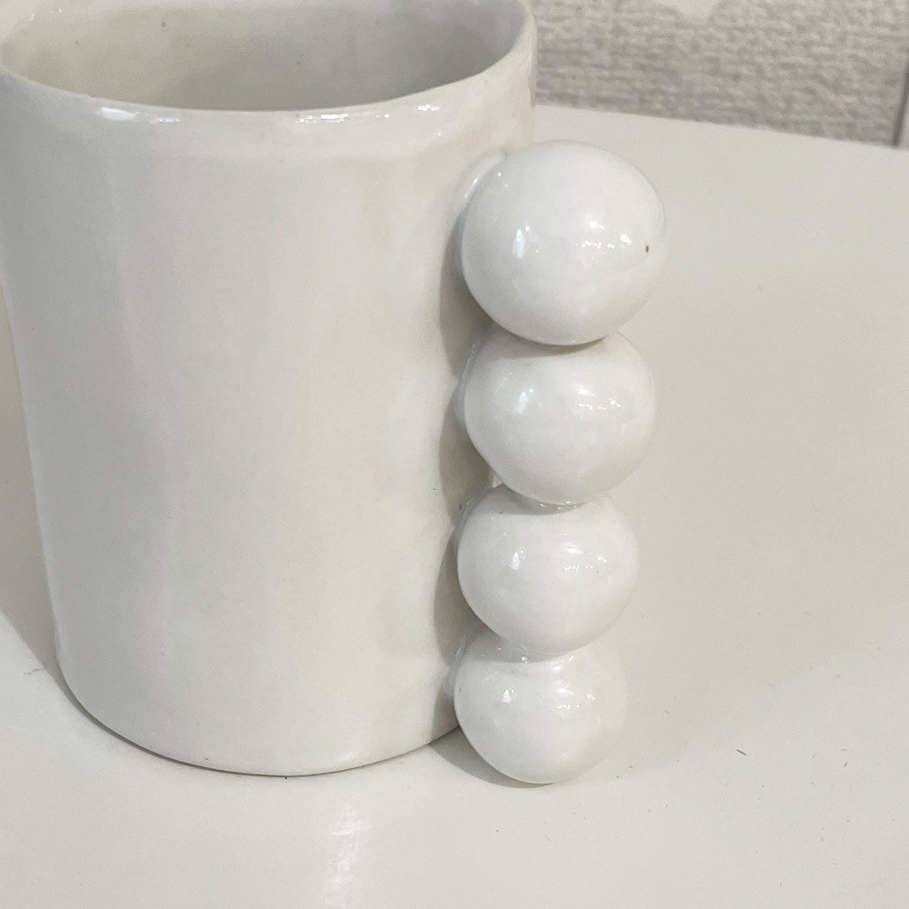 クヴァジエ 彩 Aya Courvoisier PERLEシリーズ パールマグ4 PERLE MUG 4 マグカップ フラワーベース 陶器 現代作家 ◎