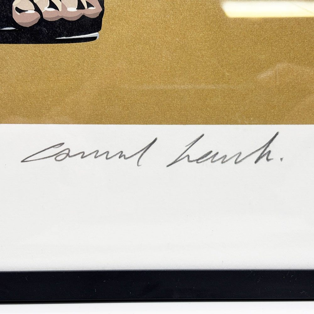 コンラッドリーチ CONRAD LEACH 高倉健 シルクスクリーン アートフレーム ポスター ポップアート 6/30 希少 50×80cm(スクリーンサイズ) 額装品 A ●