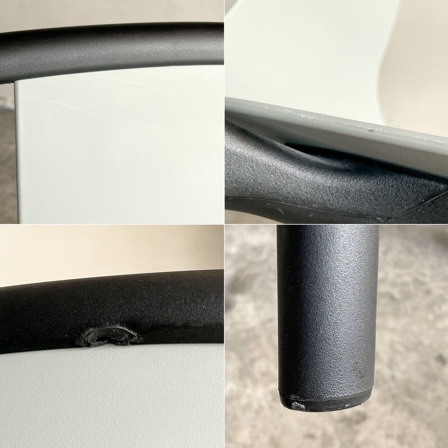ヴィトラ Vitra ベルヴィルチェア Belleville Chair ダイニングチェア スタッキングチェア モスグレー ロナン & エルワン・ブルレック B ■