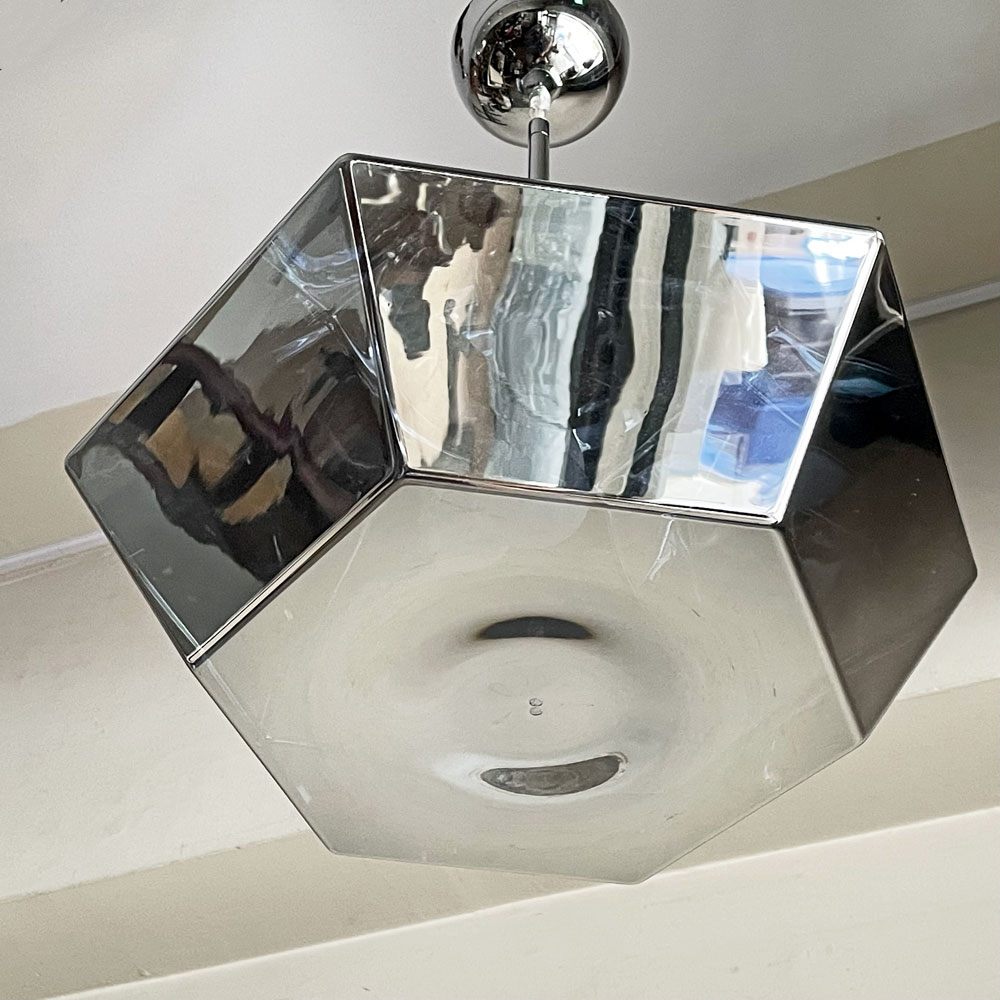 トムディクソン Tom Dixon カット ショート ペンダントライト Cut Short Pendant クローム色 廃番 ■