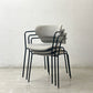 ワークプラス Work Plus ホアカチェア HOAKA CHAIR アームチェア スタッキング スチールフレーム ファブリック グレー アスプルンド取扱 A ●