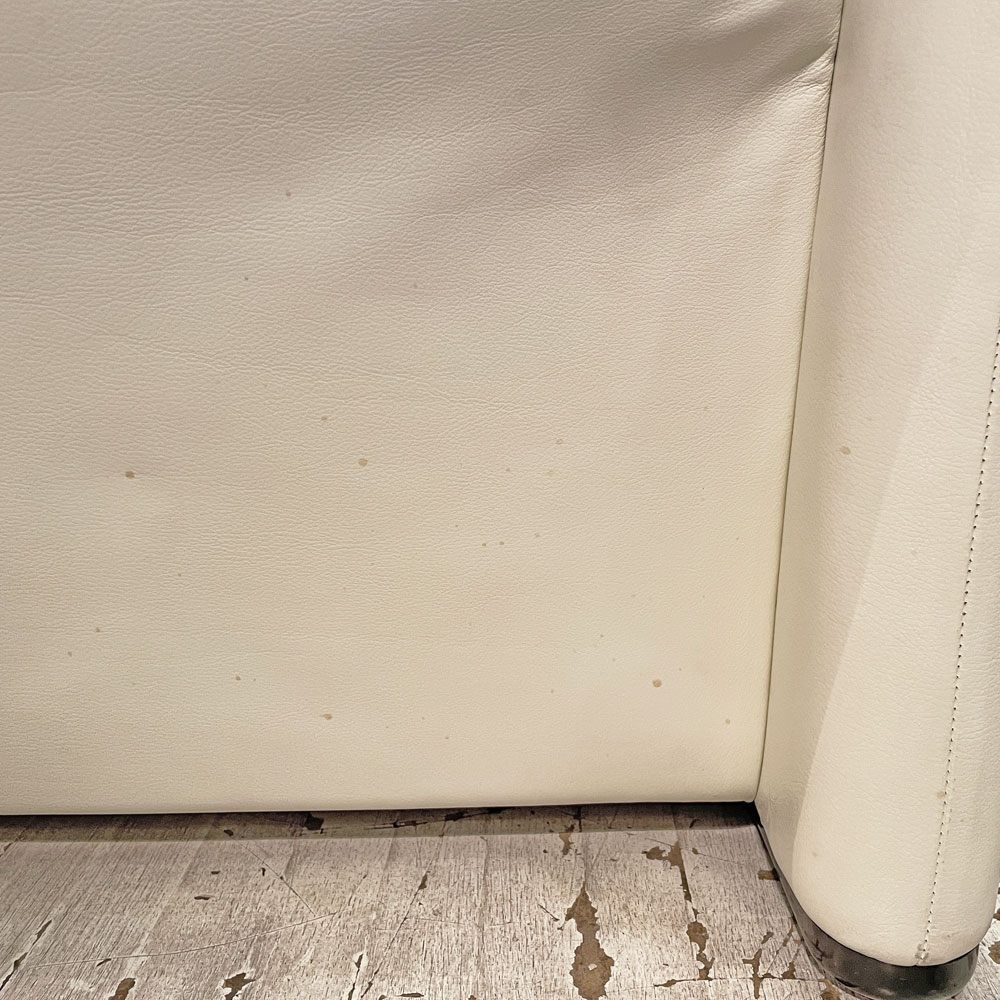 カッシーナ Cassina 675-2P マラルンガ MARALUNGA 2Pソファ  2人掛け レザー 本革 ホワイト ヴィコ・マジストレッティ ♪