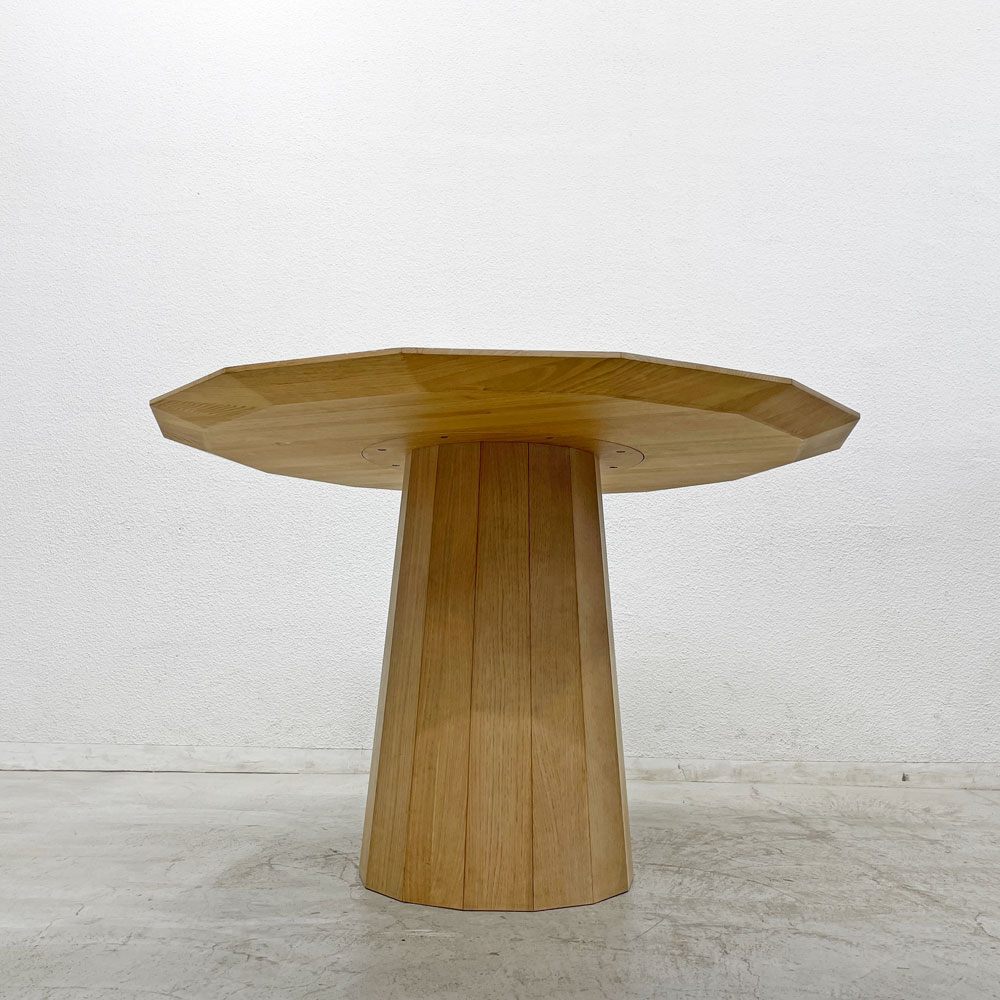 カリモクニュースタンダード KARIMOKU NEW STANDARD カラーウッド ダイニングテーブル COLOUR WOOD DINING 120 14角形 国産クリ材 〓