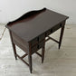 ジャパンビンテージ Japan Vintage 古い木味のデスク 片袖机 抽斗3杯 W91cm ダークブラウン 国産家具 昭和レトロ ●