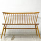 アーコール ERCOL 450 ラブシート love seat ベンチ エルム無垢材 スピンドルバック コロニアル様式 英国家具 ●