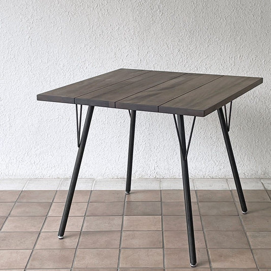 ビメイクス BIMAKES シンバス SHINBASU ダイニングテーブル W80cm ウォールナット材 インダストリアルデザイン 参考価格52,800円 ◇