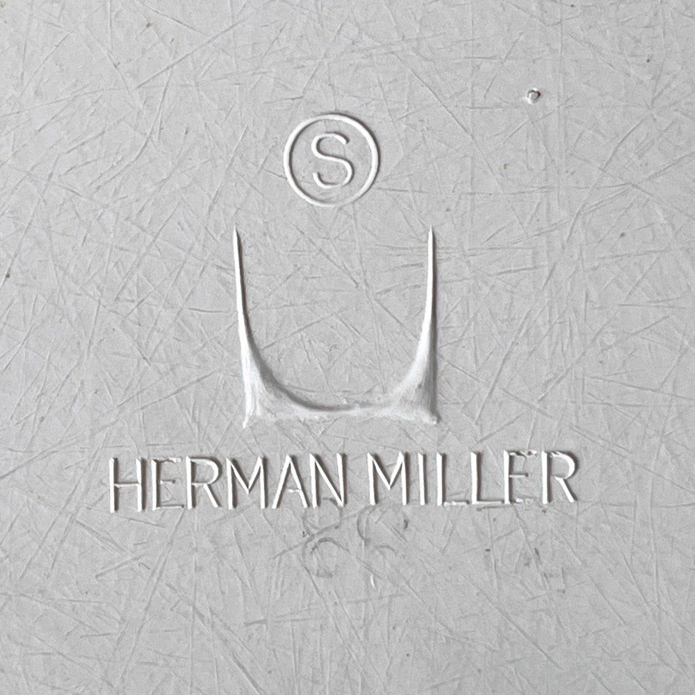 ハーマンミラー Herman Miller サイドシェルチェア セカンド 2nd ビンテージ アプホルスター スクールベース 肘掛けテーブル付 イームズ ミッドセンチュリー A ■