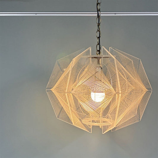 ROAM AND HAAS USビンテージ ストリングス ペンダントライト ミッドセンチュリー アクリル 1960-70'S ◎