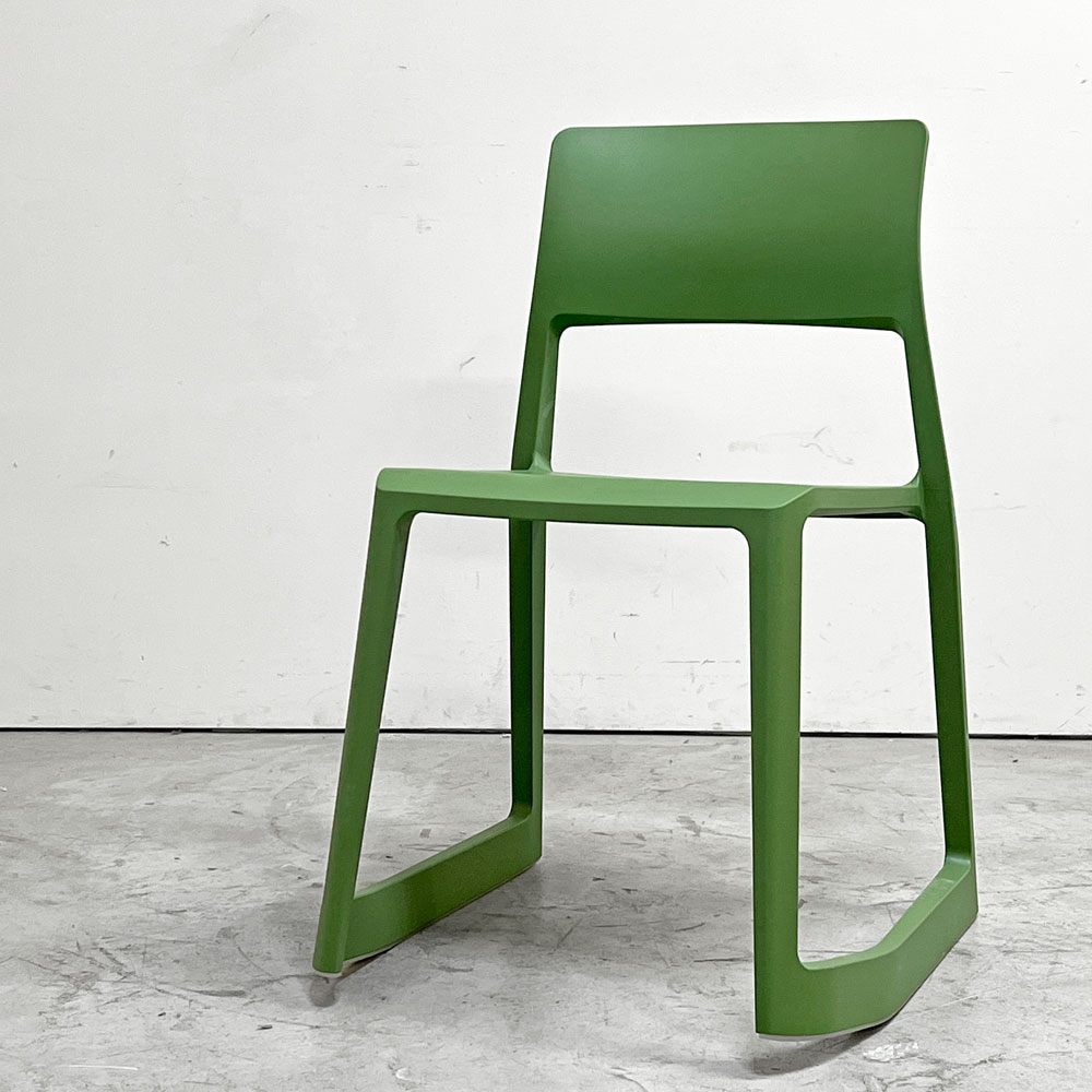 ヴィトラ Vitra ティプトン Tip Ton ワークチェア ダイニングチェア デスクチェア インダストリアルグリーン スタッキング チルト機能 定価￥40.700- ●