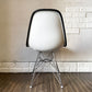 ハーマンミラー Herman Miller サイドシェルチェア モダンファニチャーセールス FRP製 ホワイトシェル ナウガレザー ダークグレー エッフェルベース C&R イームズ ◎
