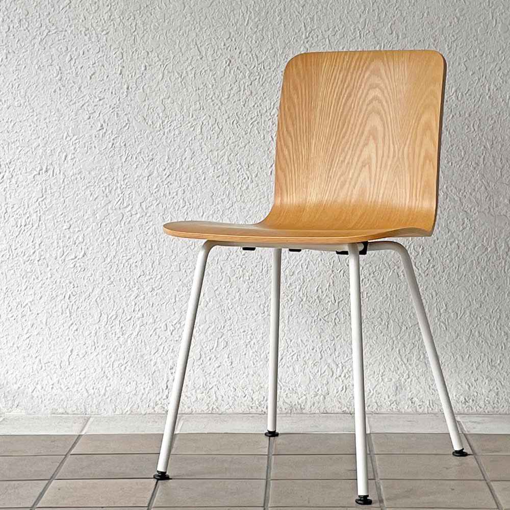 ヴィトラ vitra ハルプライチューブ HAL Ply Tube サイドチェア ダイニングチェア ジャスパー・モリソン ライトオーク アイボリー 定価80,300円 ◇