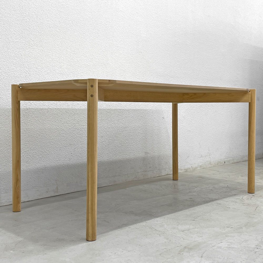 カリモクニュースタンダード Karimoku キャストール ダイニングテーブル CASTOR TABLE 150 国産ナラ材 ピュアオークカラー 定価145,200円 〓