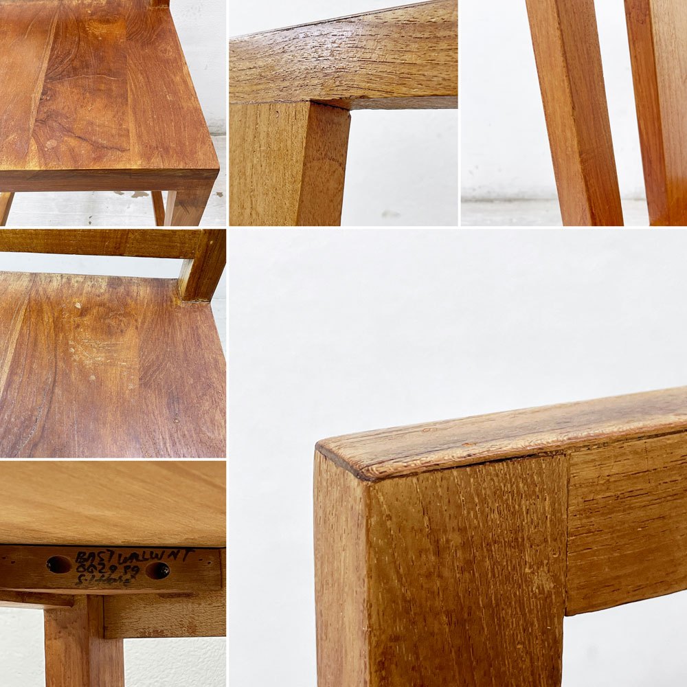 チーク 無垢材 teak wood ハイチェア カウンターチェア OLD JAVA アジアン スタイル B ●