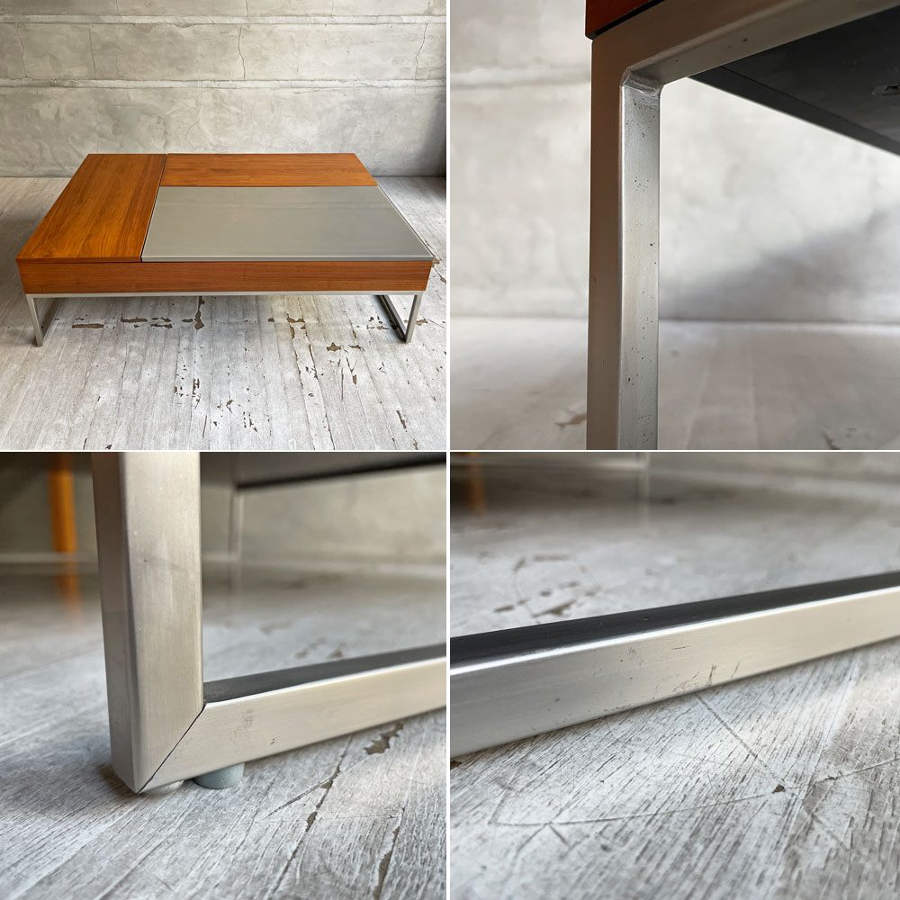 ボーコンセプト BoConcept シヴァ Chiva コーヒーテーブル ガラス×ウォールナット 天板リフトアップ 収納スペース付 オッカ OCCA 北欧モダン デンマーク ♪