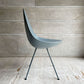 フリッツハンセン Fritz Hansen ドロップチェア DROP ダイニングチェア ストームブルー 脚塗装 プラスチック スチールパイプ アルネ・ヤコブセン デンマーク 廃番カラー 現行定価￥55,880- ♪