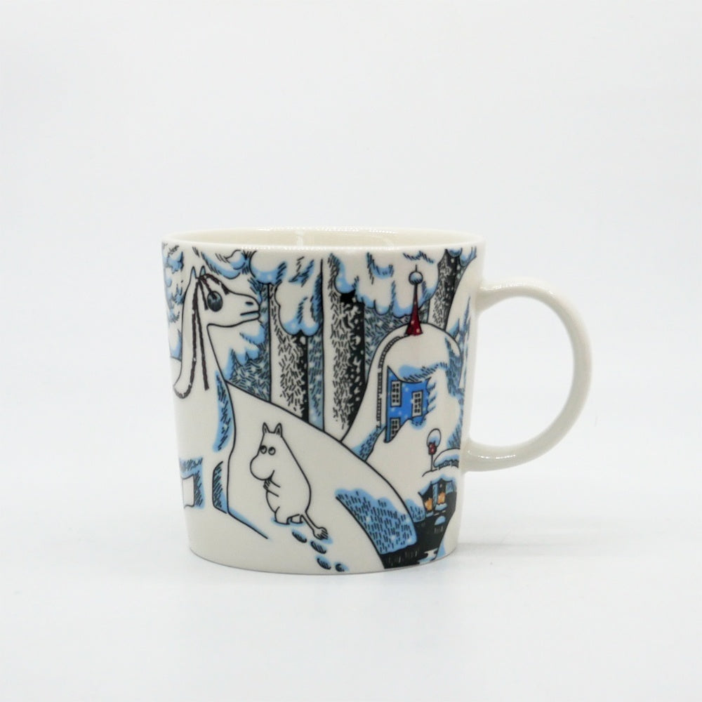 アラビア ARABIA ムーミンマグ MOOMIN スノーホース 2016年 冬限定 フィンランド 北欧食器 箱付き ●
