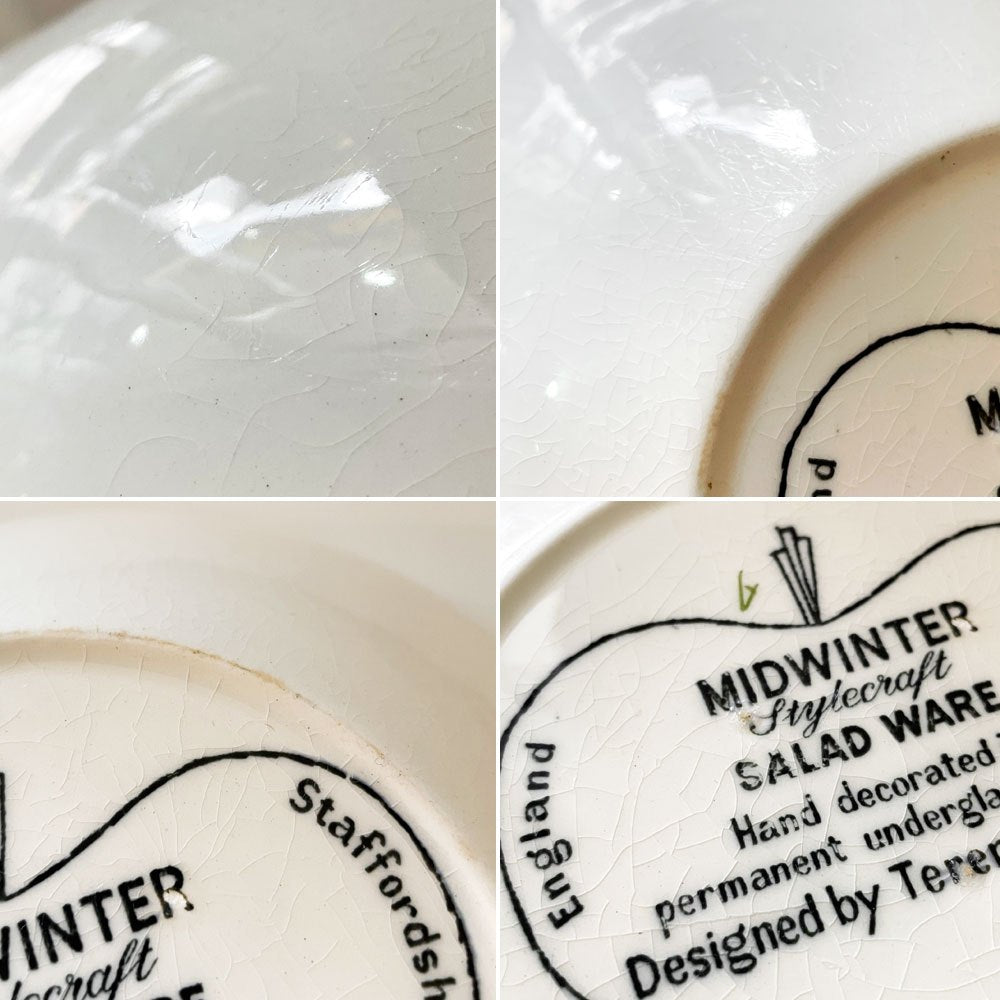 ミッドウィンター Midwinter サラダウェア SALAD WARE サービングボウル サラダボウル スクエア テレンス・コンラン UKビンテージ ◎