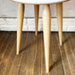 天童木工 Tendo リングスツール Ring Stool ビニールレザーシート オールマイティホワイト メープル材 加藤徳吉 定価￥39,600- ◎