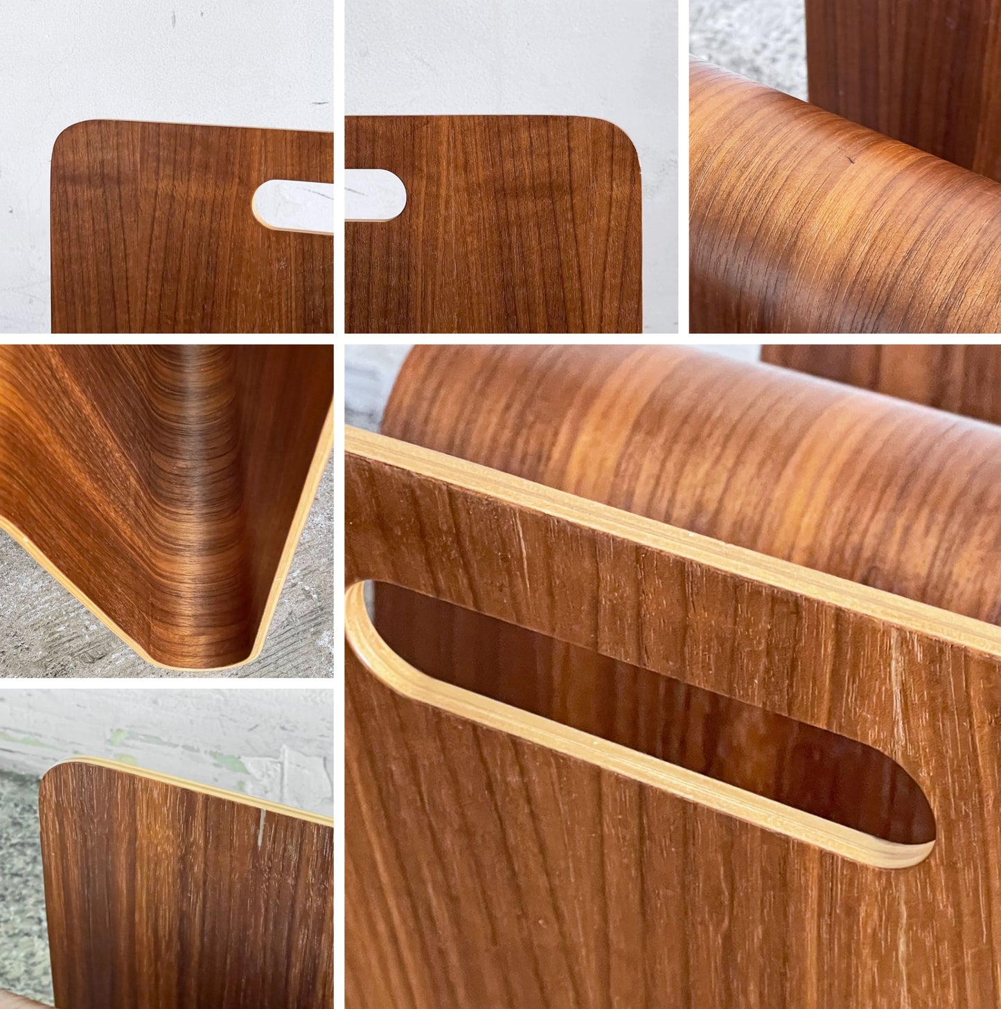 オフィー offi マガジンラック Mag Stand マガジンスタンド USA 取手付き プライウッド Eric Pfeiffer MoMA ミッドセンチュリー 廃番 ■
