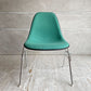 ハーマンミラー Herman Miller モダンファニチャーセールス ビンテージ サイドシェルチェア FRP アプホルスター ファブリック張り替え済み スタッキングベース イームズ ♪