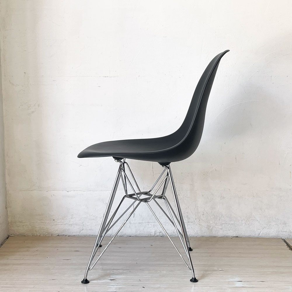 ハーマンミラー Herman Miller サイドシェルチェア ポリプロピレン製 ブラック エッフェルベース C&R イームズ ミッドセンチュリー A ★