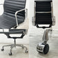 ハーマンミラー Herman Miller アルミナムグループ エグゼクティブチェア ハイバック レザーシート 本革 ブラック 5本脚 C&Rイームズ ミッドセンチュリー ●