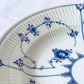 ロイヤルコペンハーゲン ROYAL COPENHAGEN ブルーフルーテッド プレイン Blue Fluted Plain プレート 25cm 2枚入り 箱付 未使用品 ◇