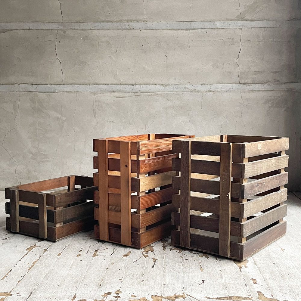 クラッシュゲート CRASH GATE ノットアンティークス Knot Antiques ポコボックス POCO BOX ニレ古材 関家具 3個セット ♪