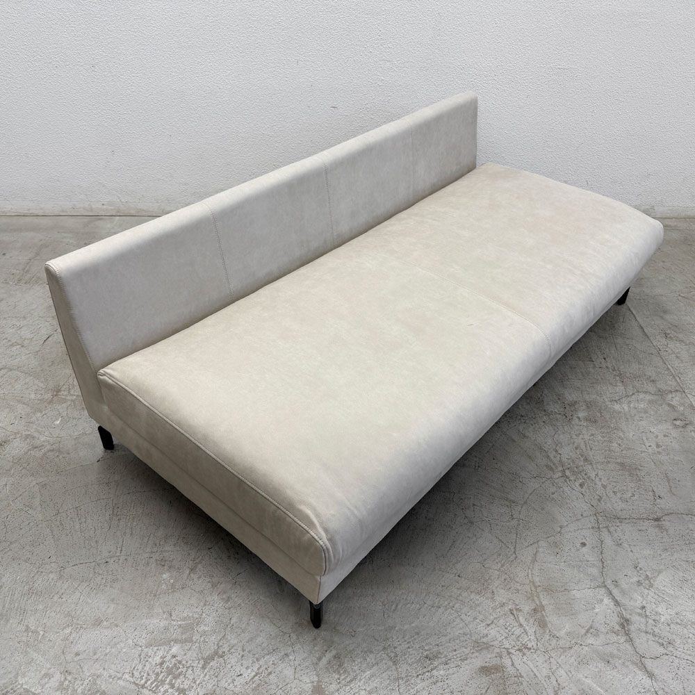 リラックスフォーム RELAXFORM グラシエーロ GLACIERO 3人掛けソファ W188cm プライムレザーテックス プラチナグレー 関家具 定価￥113,000- C 〓