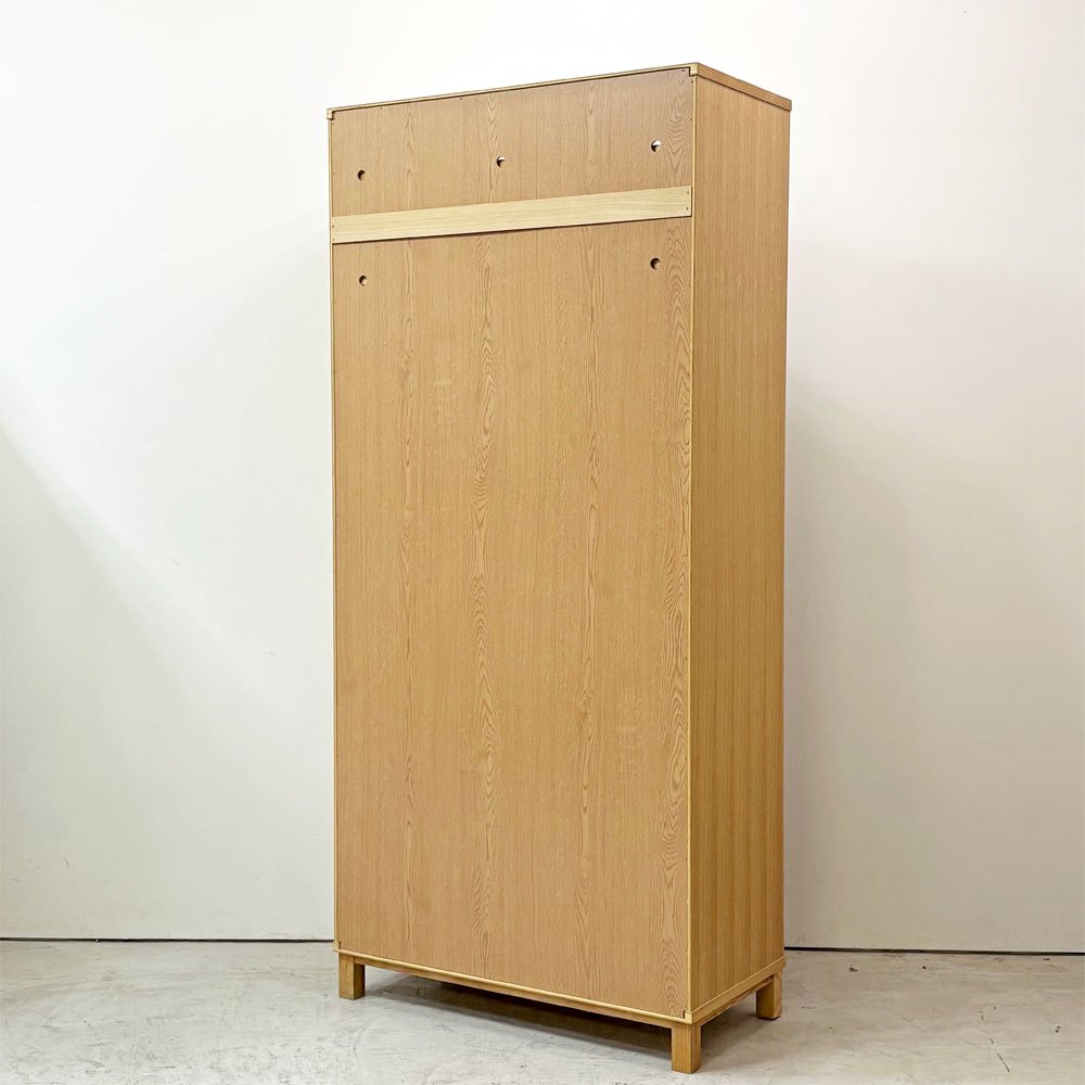 無印良品 MUJI タモ材 組み合わせて使える木製収納 ミドルタイプ H175.5cm D40cm 本棚 ブックシェルフ ●