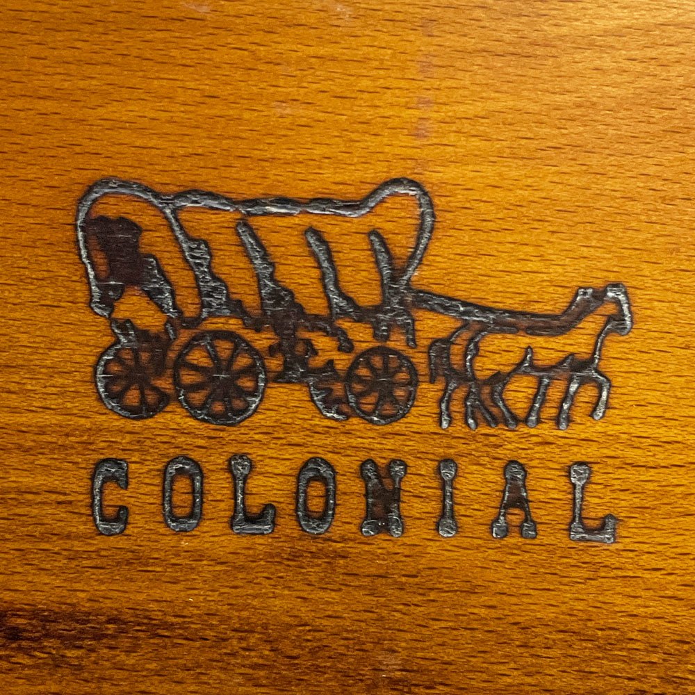 カリモク karimoku コロニアル ダイニングチェア ラダーバック 馬車 刻印 焼印 ビンテージ Vintage A ●