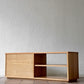 無印良品 MUJI 木製AVラック テレビボード オーク材 2ドロワー ナチュラルモダン W120cm ◇