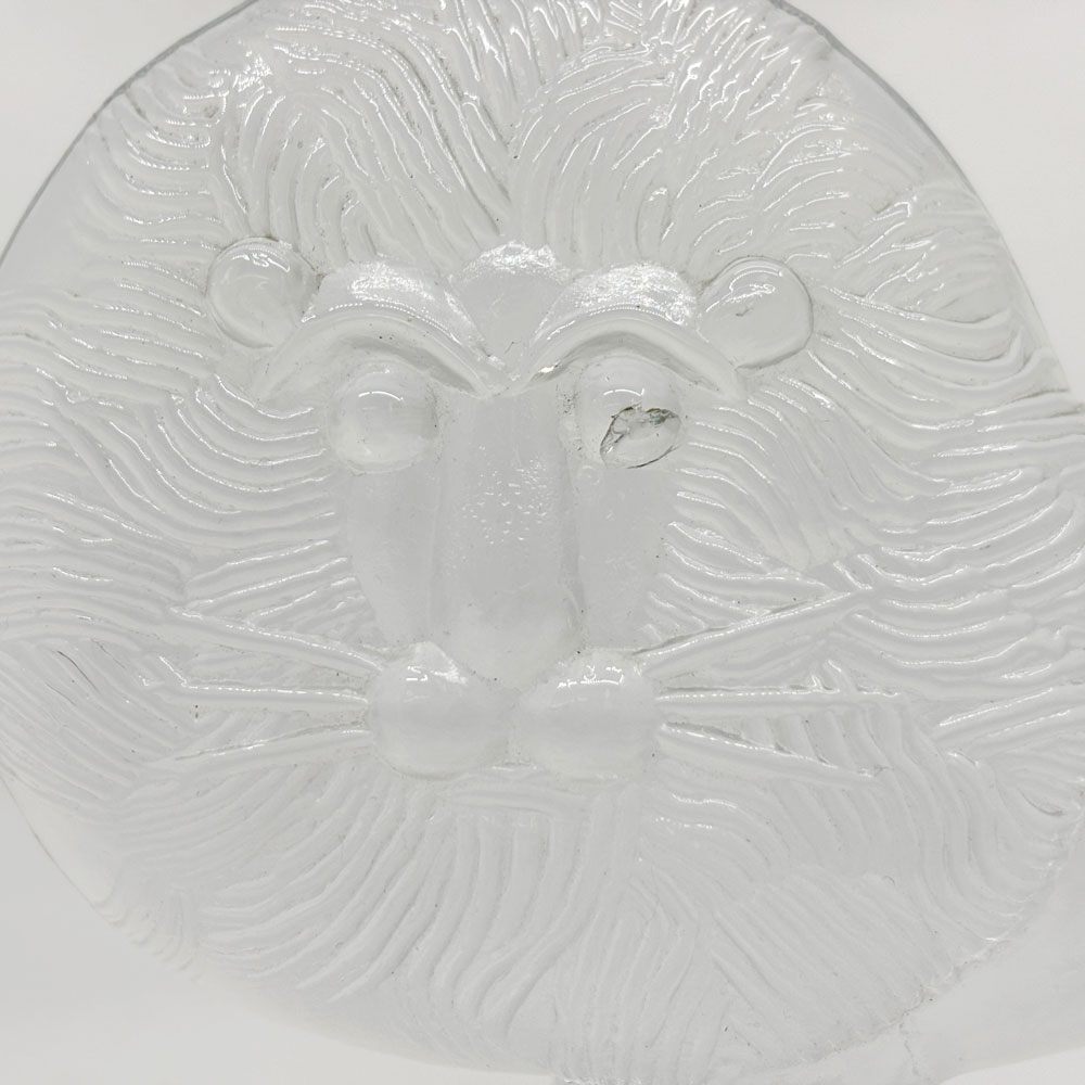 コスタボダ KOSTA BODA ライオン ガラスオブジェ 大 26cm 置物 ベールティル・バリーン Bertil Vallien スウェーデン 北欧雑貨 ●