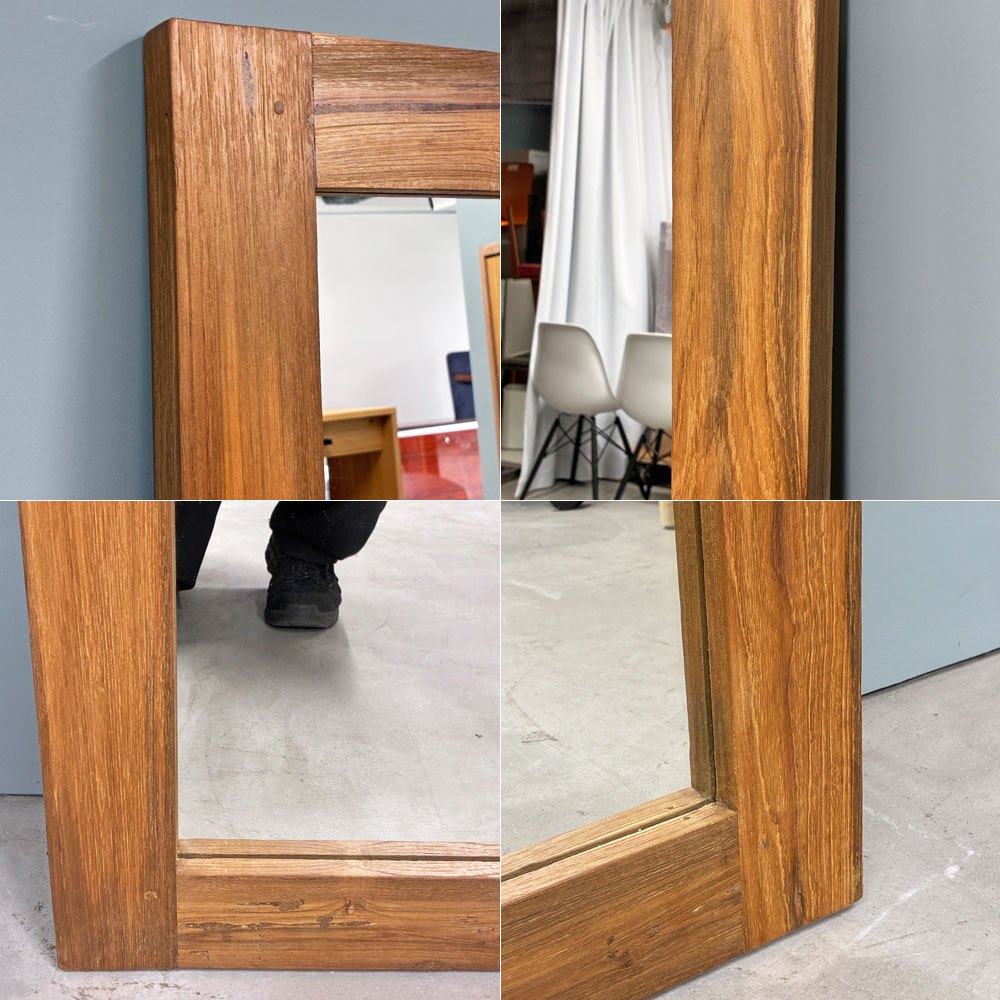 アデペシュ a.depeche オールドチークミラー old teak mirror ウォールミラー 姿見 Lサイズ ◎