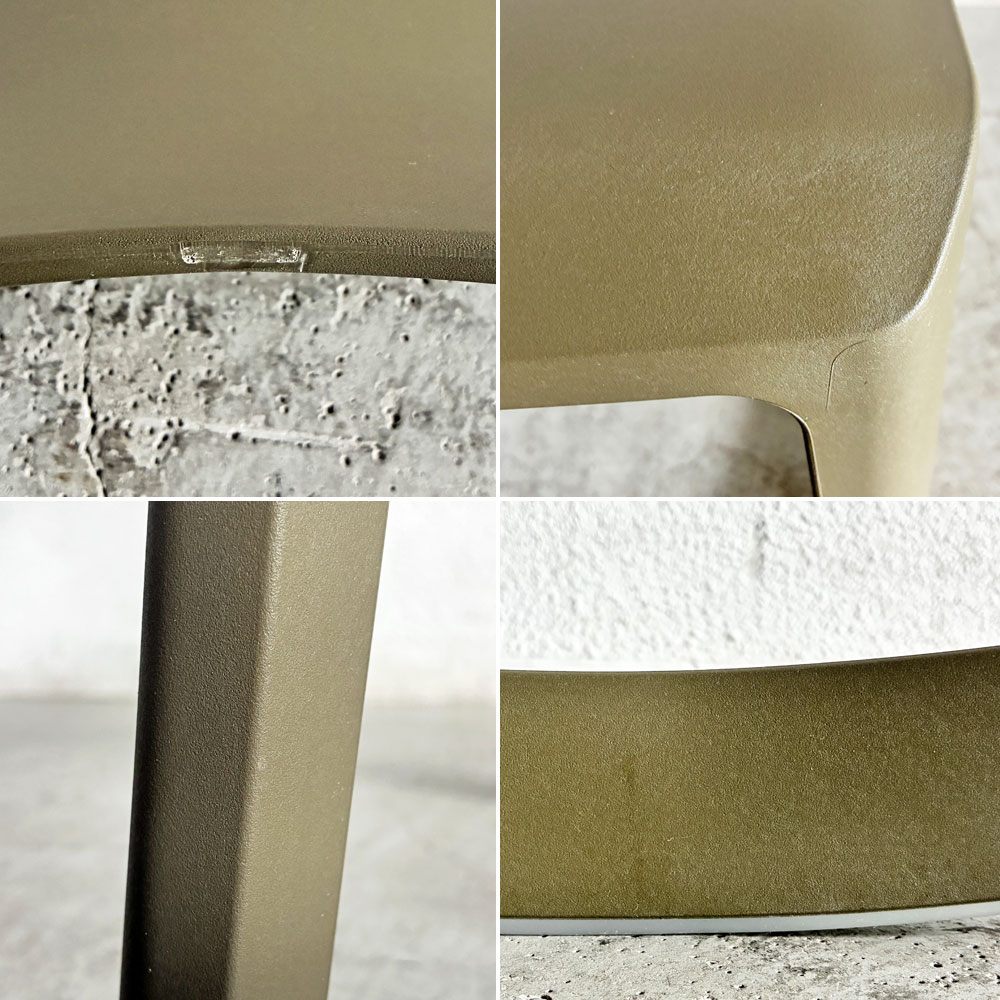 ヴィトラ Vitra ティプトン Tip Ton ワークチェア ダイニングチェア デスクチェア オリーブ スタッキング チルト機能 現行定価￥47,300- 未使用保管品 B 〓