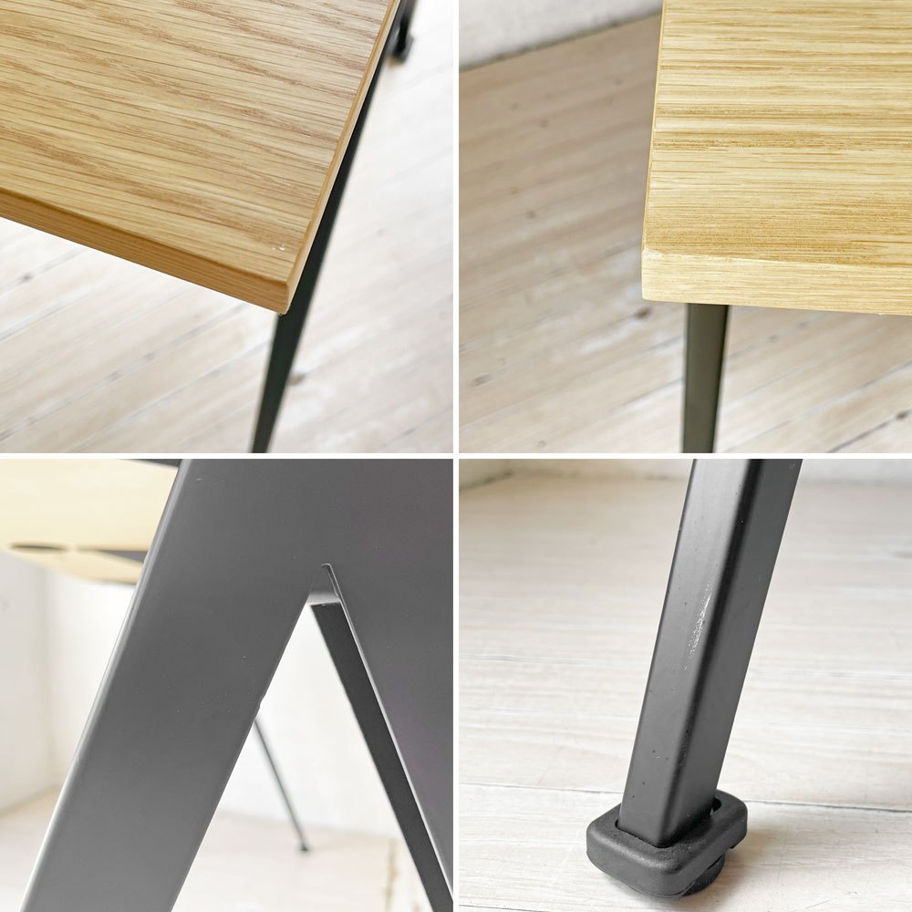 ヘイ HAY ピラミッドデスク PYRAMID DESK オーク材×スチール脚 コンパスレッグ W120cm ナチュラルモダン 定価￥55,000- ★