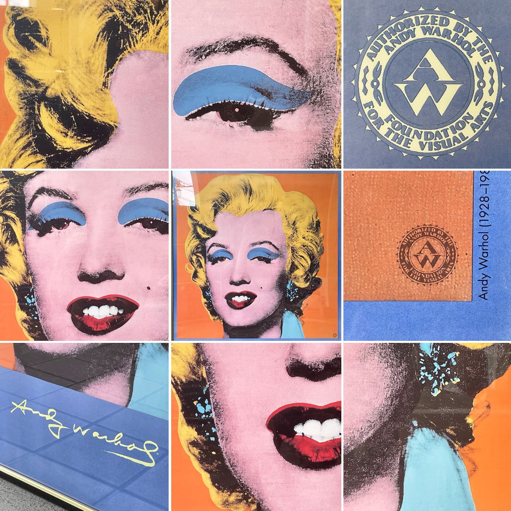アンディウォーホル ANDY WARHOL リトグラフ ポップアートポスター 「 Shot Orange Marilyn 」 AW財団制作 1996年 ビンテージ ◇
