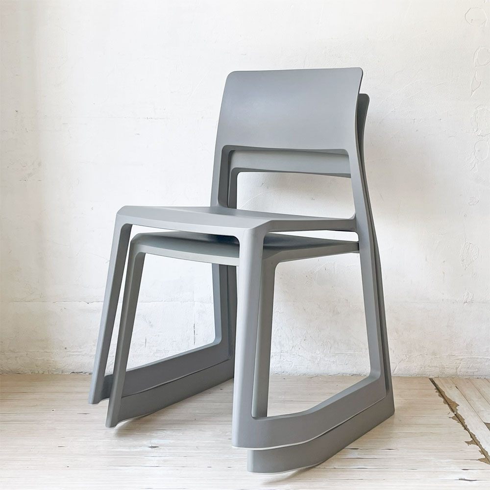 ヴィトラ Vitra ティプトン Tipton ダイニングチェア スタッキングチェア チルト機能 ロッキングチェア グレーカラー A ★