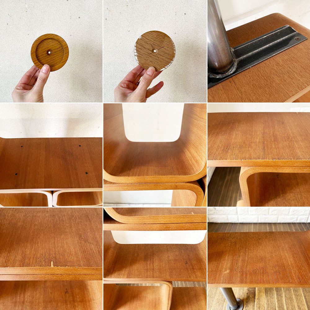 パシフィックファニチャーサービス P.F.S. リーフユニット REEF UNIT A オープンシェルフ パーテーション チーク材 H231.5-245cm ミッドセンチュリーデザイン 廃番 ◎