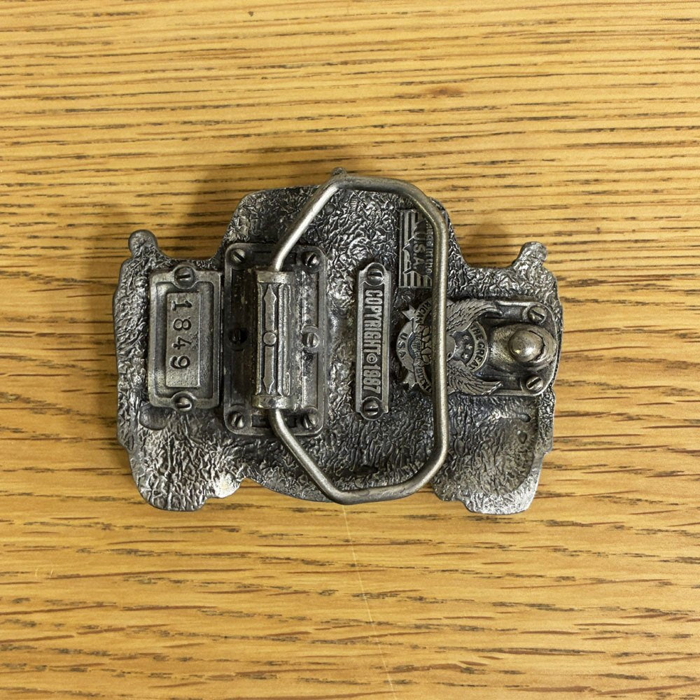 マックトラックス Mack Trucks ブルドッグ ベルトバックル グレートアメリカンバックル Great American Buckle Co. トラックフェイス 1970～1980年代 米国 USビンテージ ●