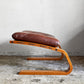 冨士ファニチア Fuji furniture アージオ AGIO オットマン フットスツール ビーチ材 ブラウン合皮 ナチュラルモダン ■