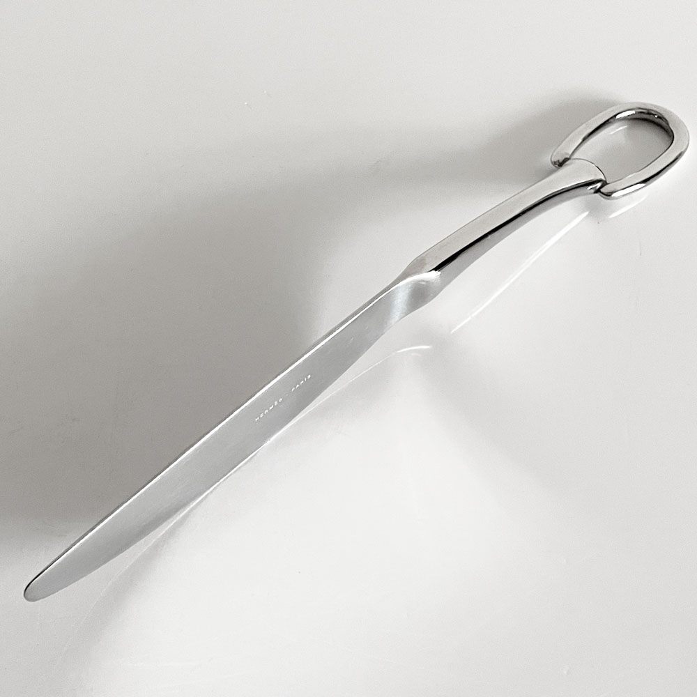 エルメス HERMES アトラージュ Attelage ディナーナイフ カトラリー ステンレススティール H22.5cm フィリップ・ムケ フランス ■