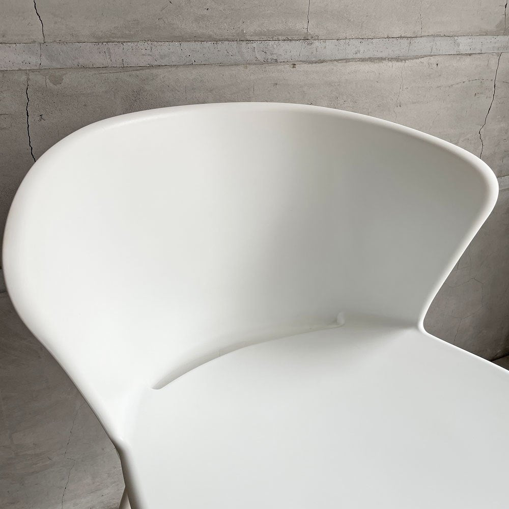 カリガリス Calligaris バイア Bahia CS/1814 ダイニングチェア スチールレッグ ポリプロピレン マットオプティックホワイト イタリア モダンデザイン ドンドリ・エ・ポッチ Dondoli e Pocci  廃番 A♪