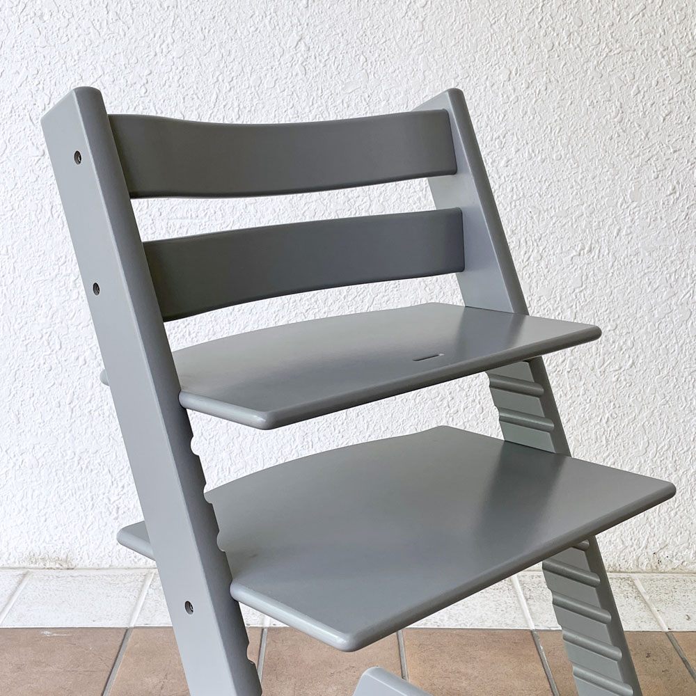 ストッケ STOKKE トリップトラップ TRIPP TRAPP ベビーチェア キッズチェア S/N4～ ストームグレー ノルウェー 北欧家具 ◇