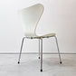 フリッツハンセン Fritz Hansen 3107 セブンチェア ホワイト ラッカー仕上げ スタッキング アルネ・ヤコブセン Arne Jacobsen デンマーク 北欧家具 A ●