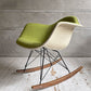 ハーマンミラー Herman Miller アームシェルチェア セカンド 2nd ビンテージ FRP アプホルスター ロッカーベース イームズ ミッドセンチュリー 生地張替え済 ♪