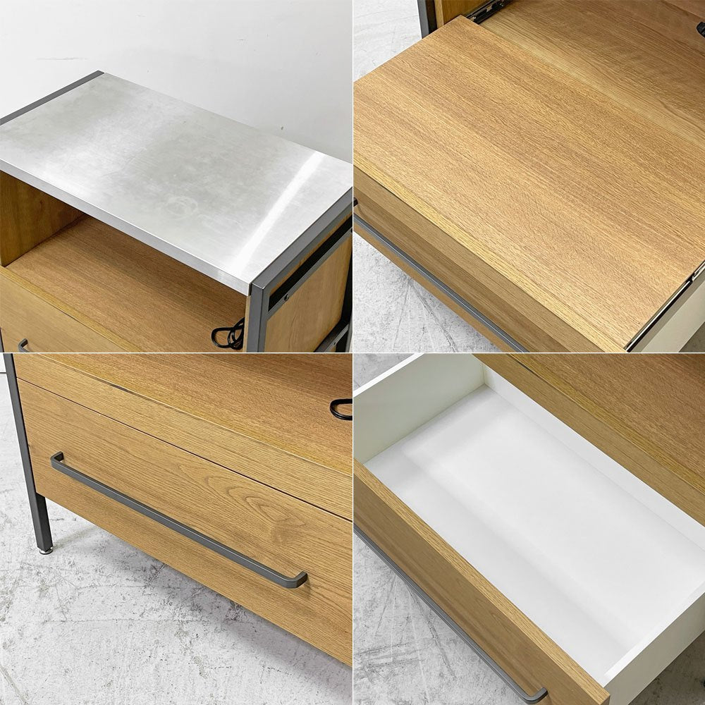 クラッシュゲート CRASH GATE イージーライフ Easy Life アトランダム ATRANDOM ユニットシェルフ 下台 オープンキャビネット 1ドロワー スライドボード  関家具 展示品 ●