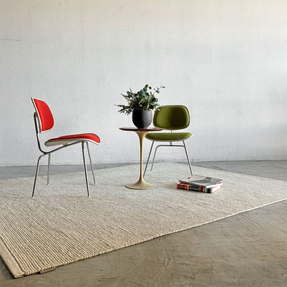 クヴァドラ Kvadrat キナサン Kinnasand アラム Aram2 ウールラグ 255×200cm オフホワイト系 平織り デンマーク 〓