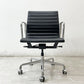 ハーマンミラー Herman Miller アルミナムグループ マネジメントチェア 本革 ブラック 5本脚 ガス圧昇降式 キャスター付 C&R イームズ B ●