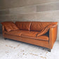 アクタス ACTUS ファイブバイファイブ five by five レッテ LETTE 3Pソファ 3人掛け 本革 ブラウンレザー 廃番 参考定価￥322,920- ♪